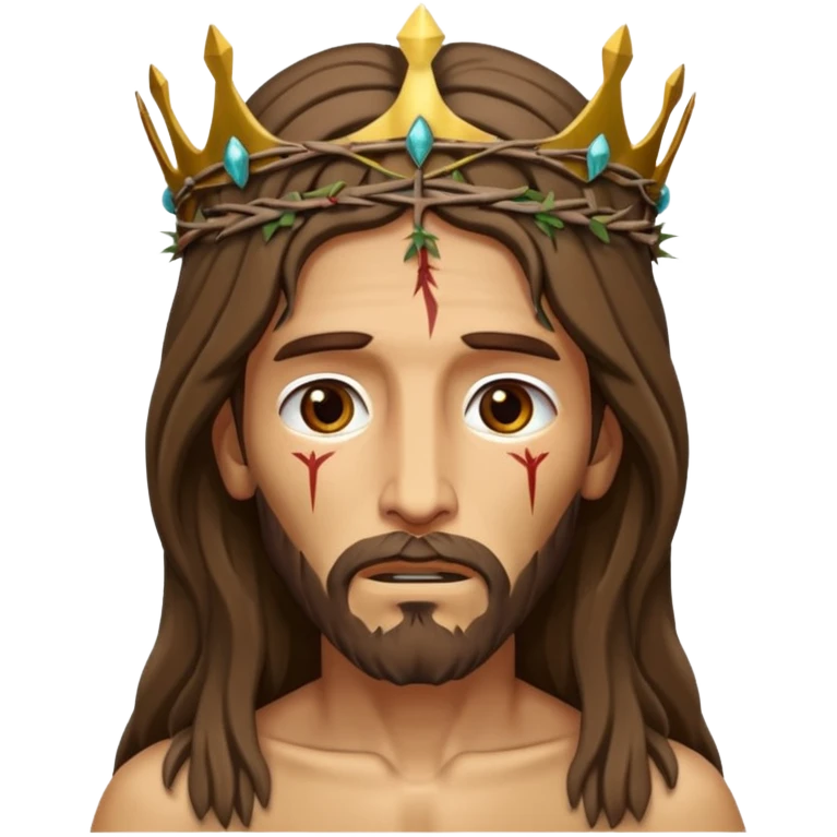 распятый Иисус на кресте  emoji