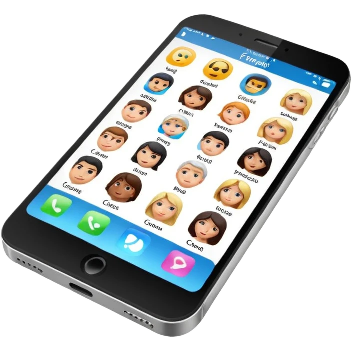 Friends' contacts in the phone emoji