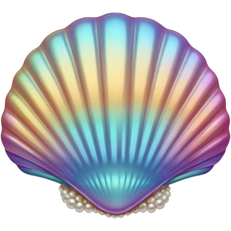 Seashell with pearls  emoji
