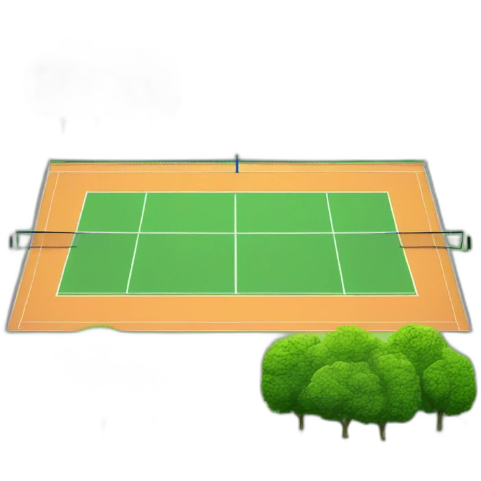 tennis court emoji