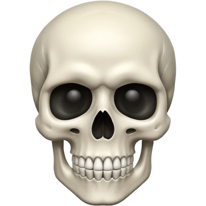 Create a skull ☠️ but without the crossbones emoji