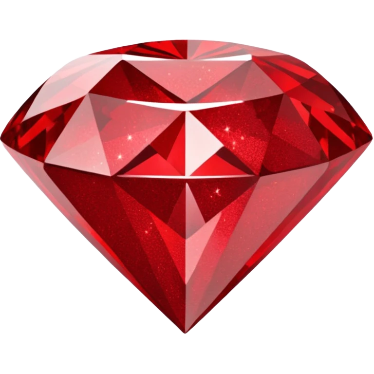 red glitter diamond emoji