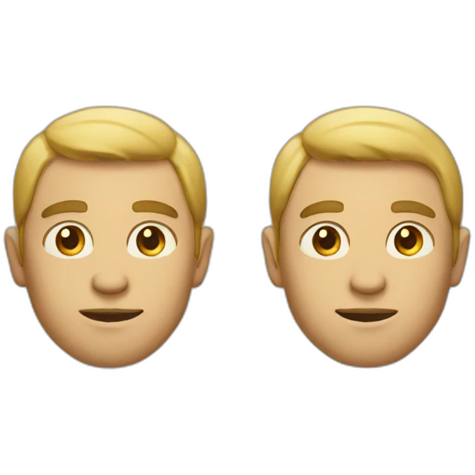 A man with two faces emoji