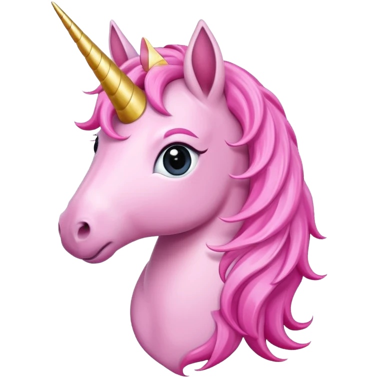 A cute pinky unicorn  emoji