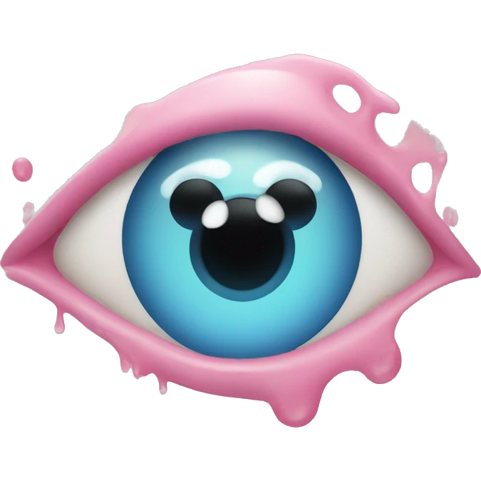 Heart eye emoji with watery eyes  emoji