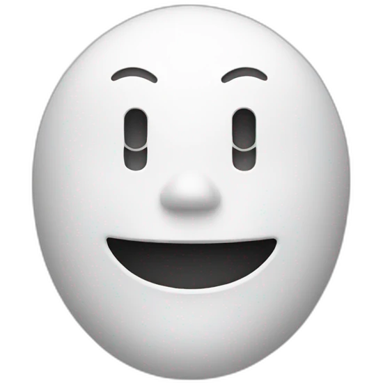 Visage bonhomme électronique emoji