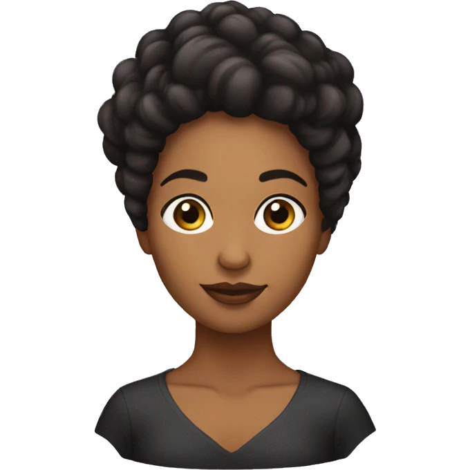 Mujer de pelo negro  emoji