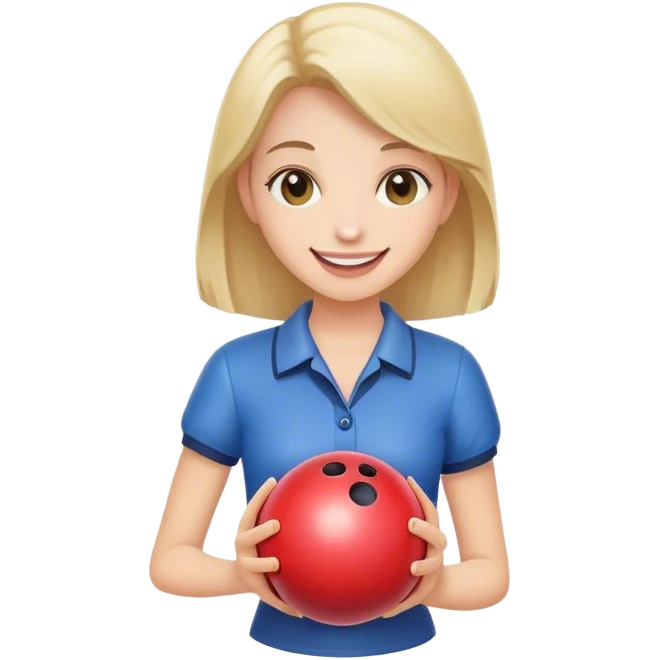 Bowling girl emoji