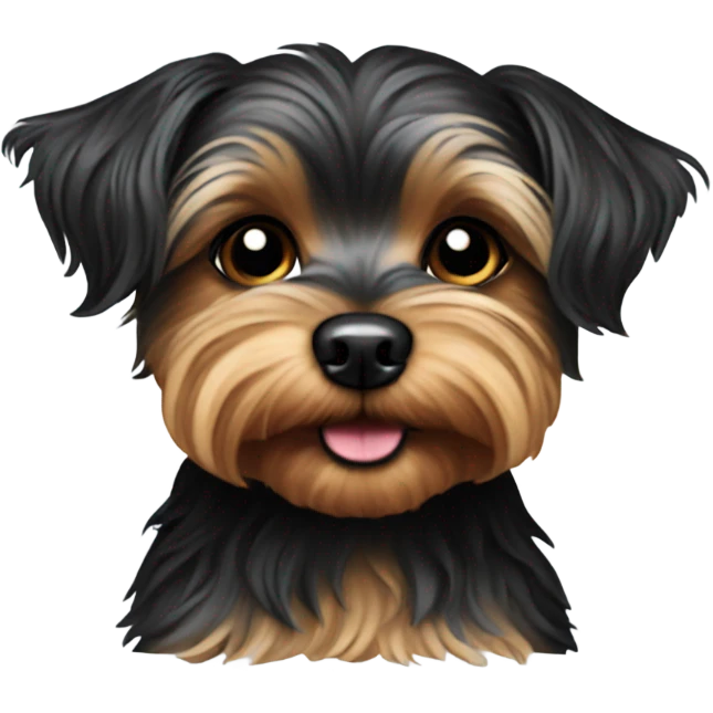 Yorkie poo dog emoji