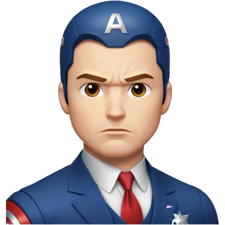 captain america marvel superhero headshot emoji