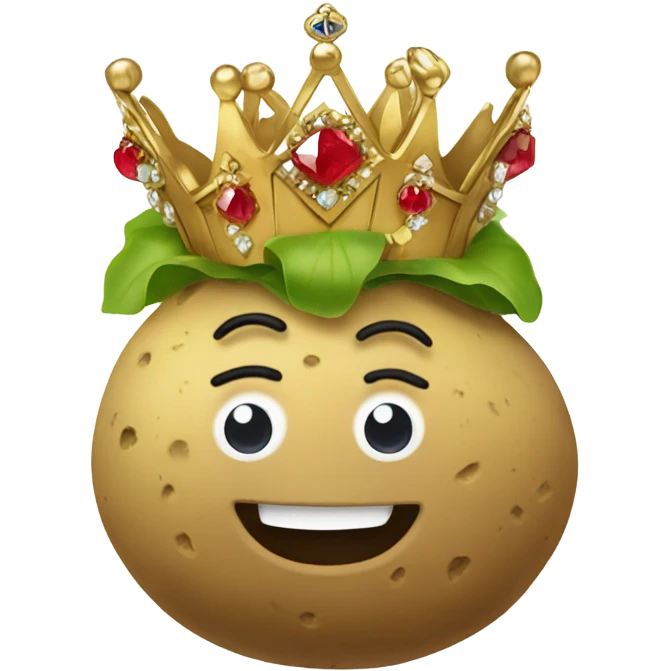 A potato king emoji