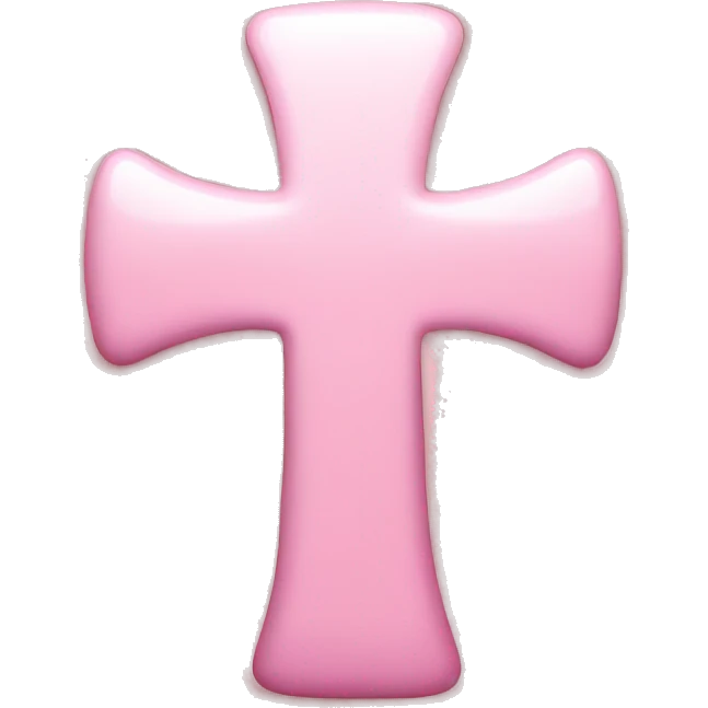 Baby pink cross emoji