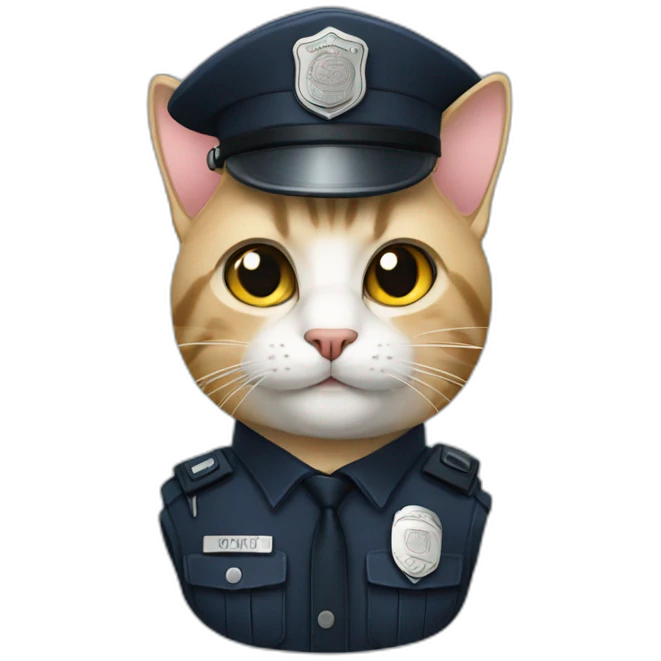 cat - police officer emoji