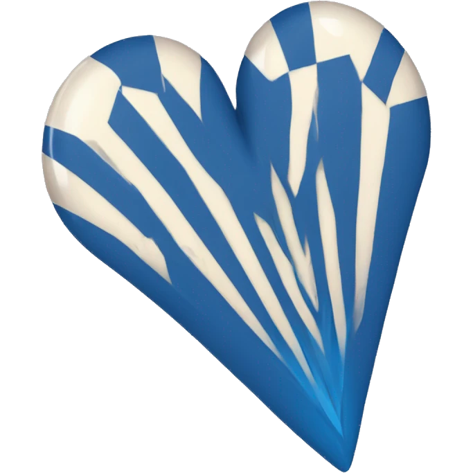 Dart blue solid heart emoji