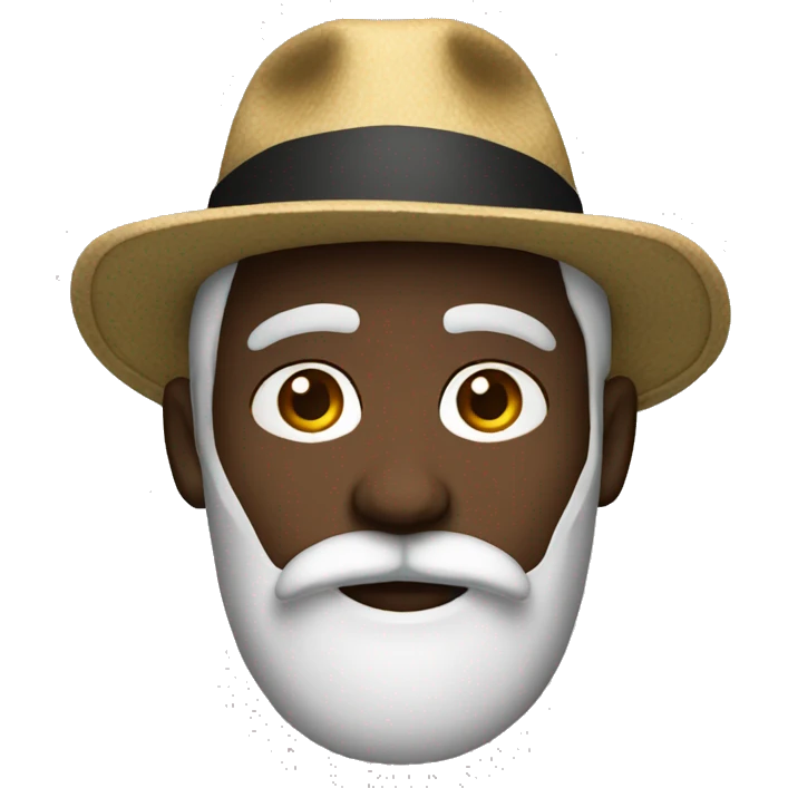 HOMME NOIR barbe bonnet emoji