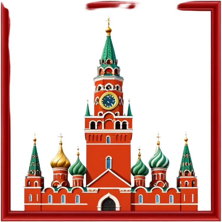 куранты Спасской Башни на красной площади  emoji