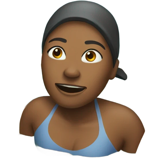 woman swimming in pool emoji