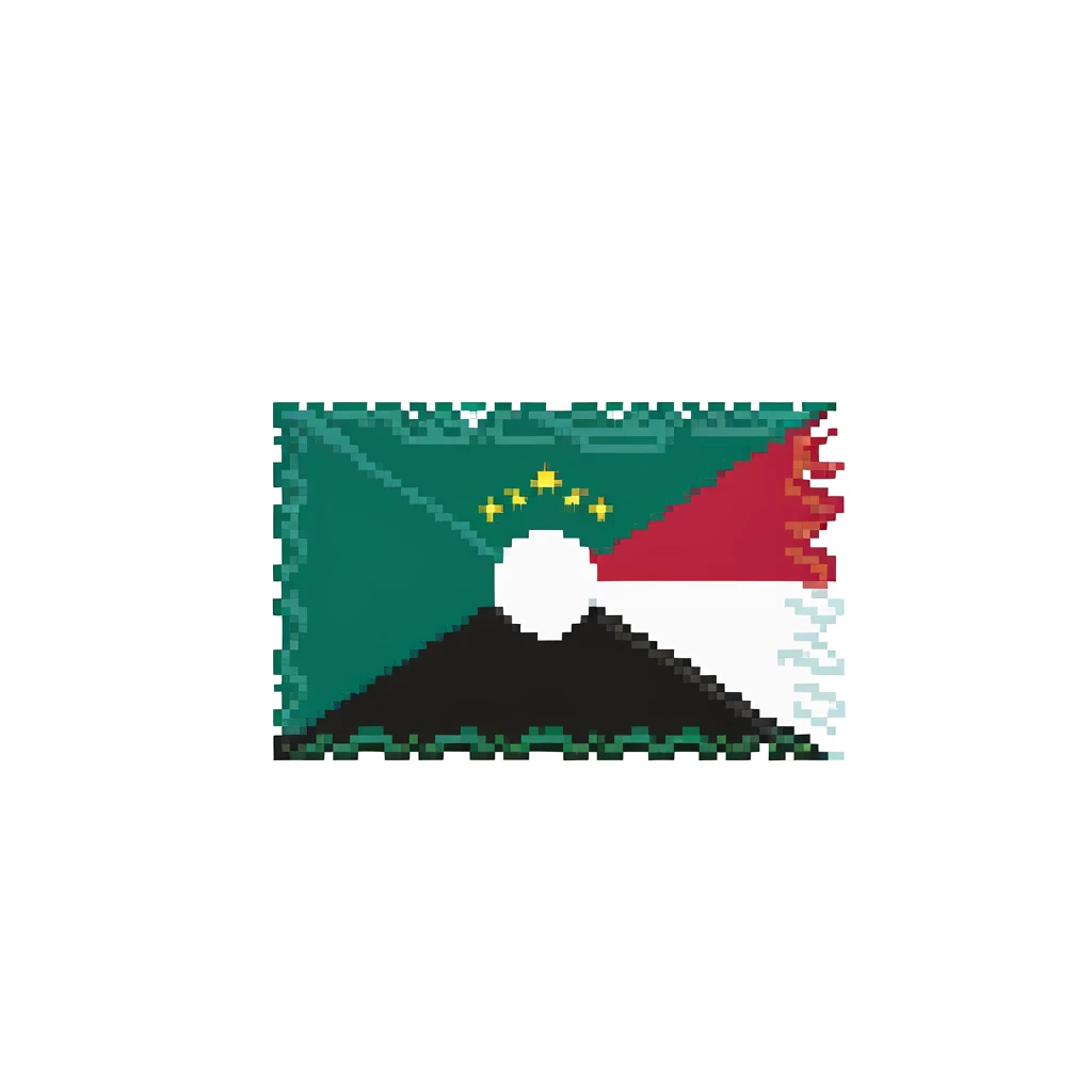 Iraqi Turkmen flag - a sky blue rectangular flag with a white crescent moon and star in the center. There is one straight white horizontal line across the top of the moon and another straight white horizontal line below the moon. emoji