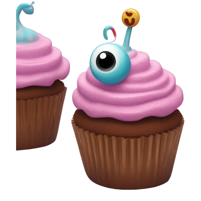 Cup cake monster emoji