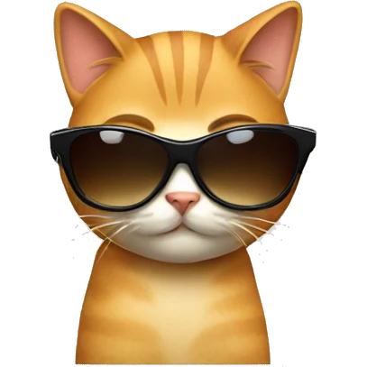 Cat with sunglasses emoji