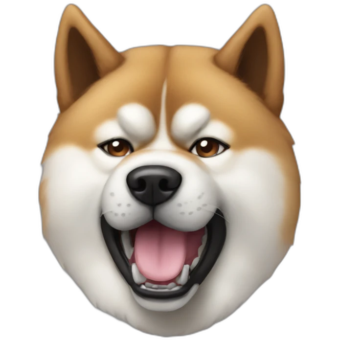 Akita mad emoji