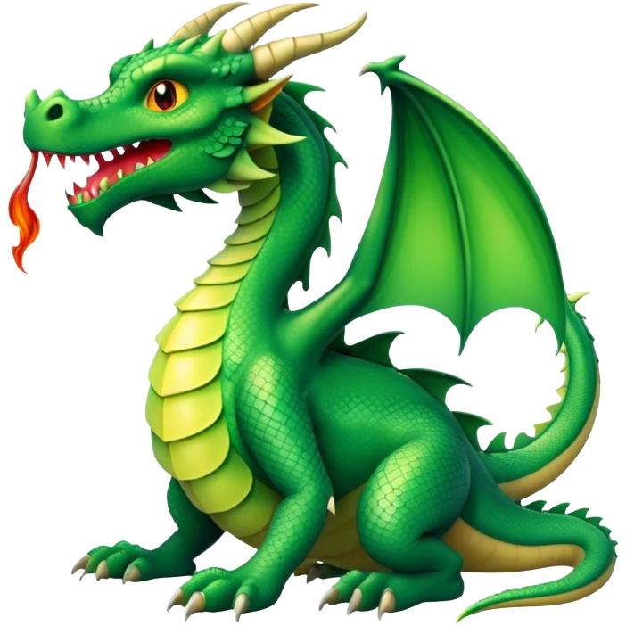 A dragon with a blunt emoji