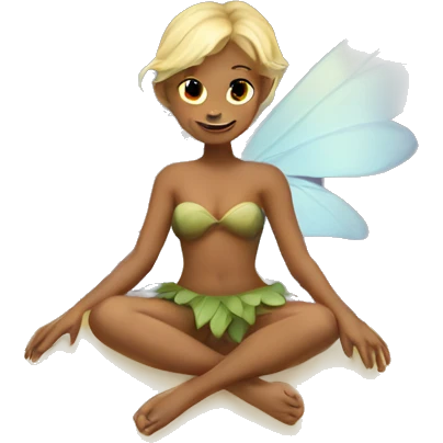 fairy sitting on the moon emoji