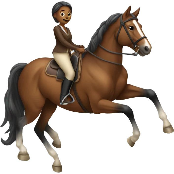 Lady riding horse emoji