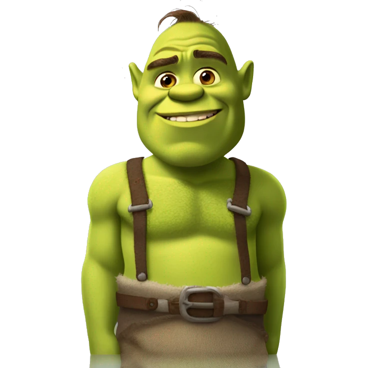 Shrek shirtless emoji