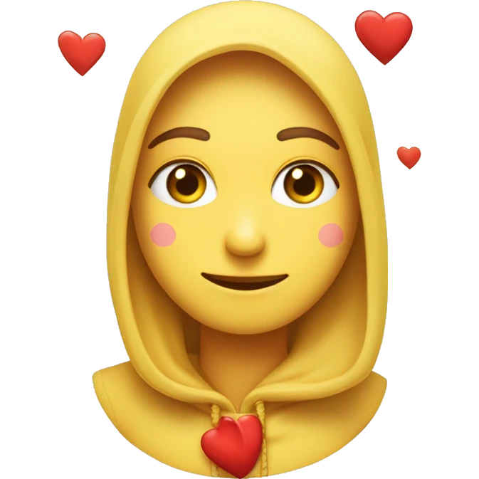una cara de emoji de facebook amarilla con ojos n forma de corazon enamorado y debajo de esta cara una x roja emoji