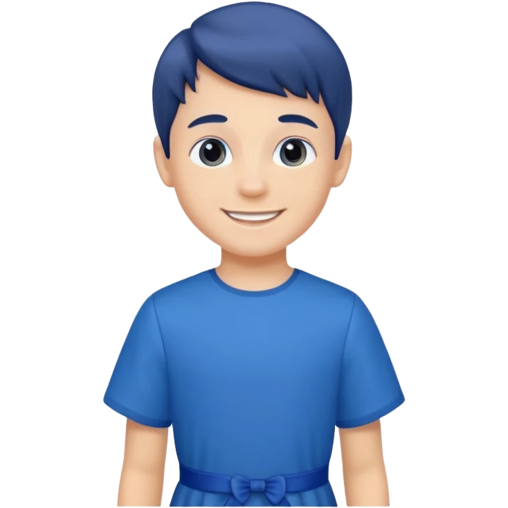 blue dress boy emoji