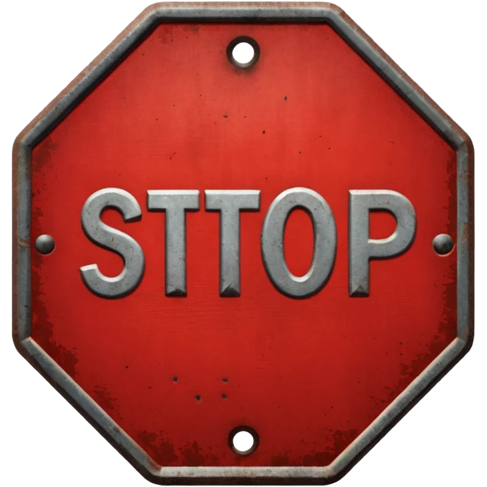 stop sign emoji