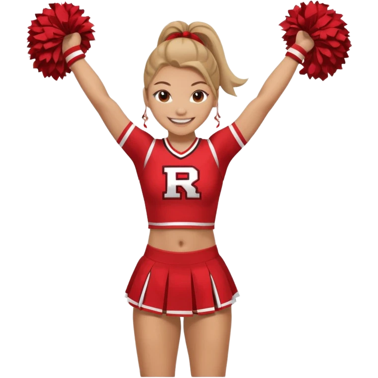 Rutgers full body Cheerleader emoji