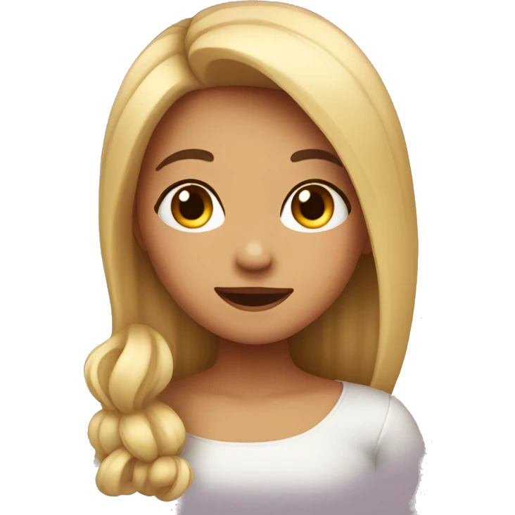 Girl blushing  emoji