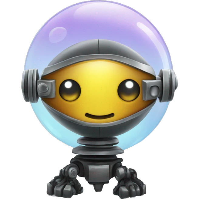 Crystal ball robot emoji
