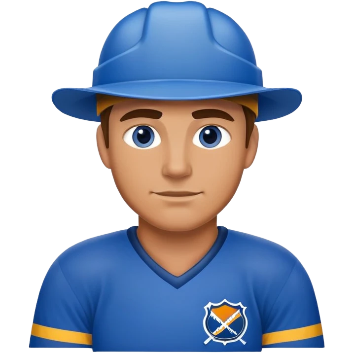 blue collar farmer and hockey player emoji