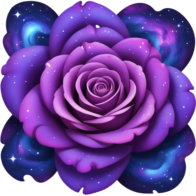  Dark Blue-Purple Nebula-Rose emoji