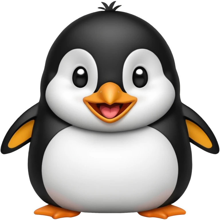 смеющийся пингвин emoji