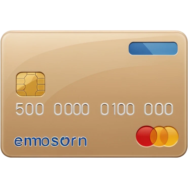 bank card beige emoji