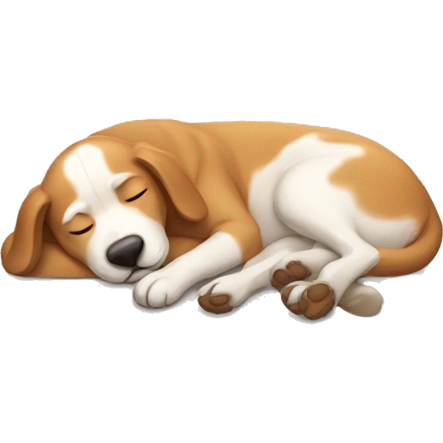 Dog sleeping emoji