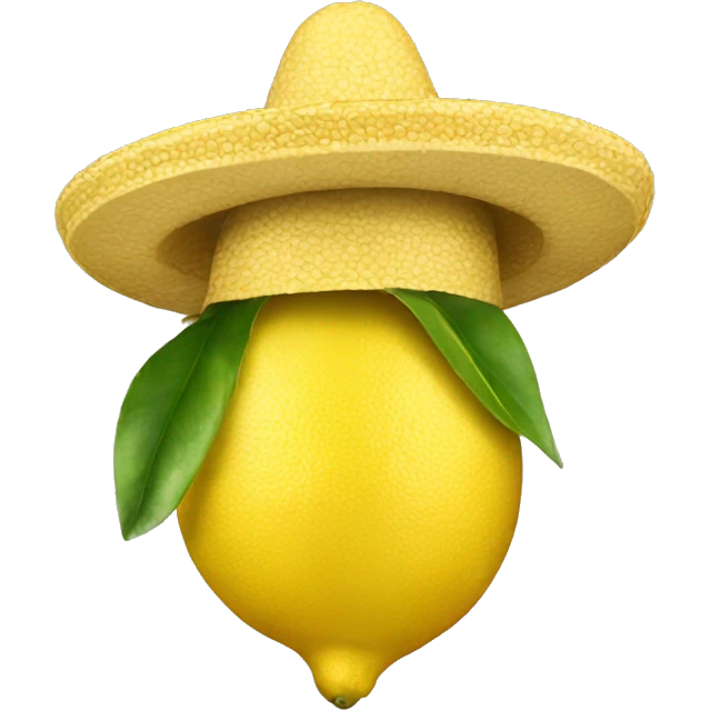 Lemon with sombrero emoji
