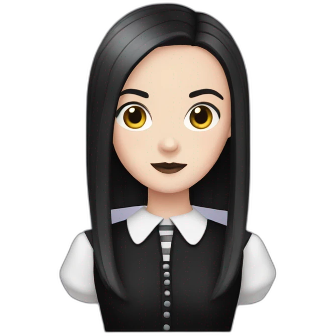 wednesday addams emoji