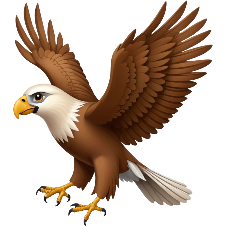 vautour aigle with the wing emoji