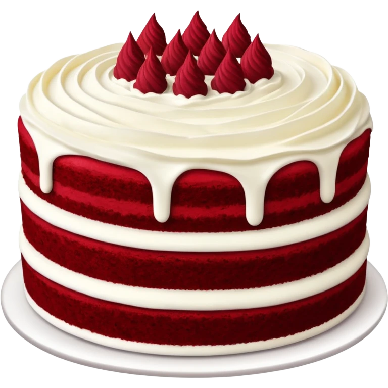Red velvet cake emoji