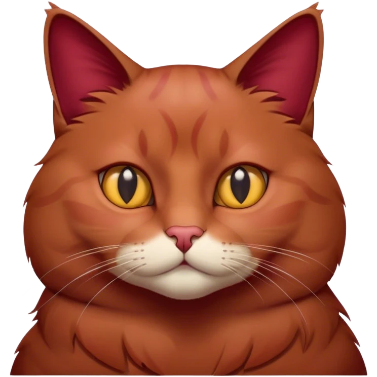 burgundy cat emoji
