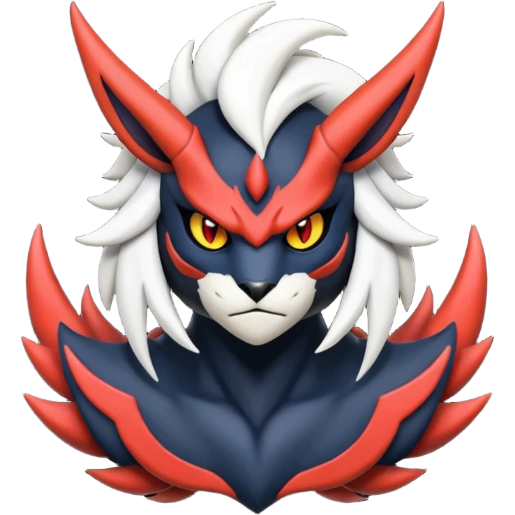 Handsome cool badass edgy Absol-Litten-Darkrai-Giratina-Yveltal-Pokémon-Fakémon-fusion-hybrid-creature emoji