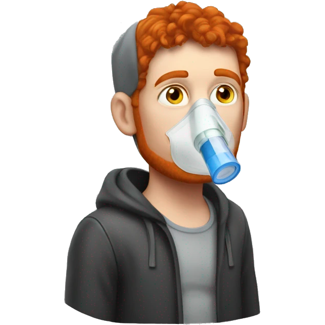 International red haired art thief with an inhaler emoji