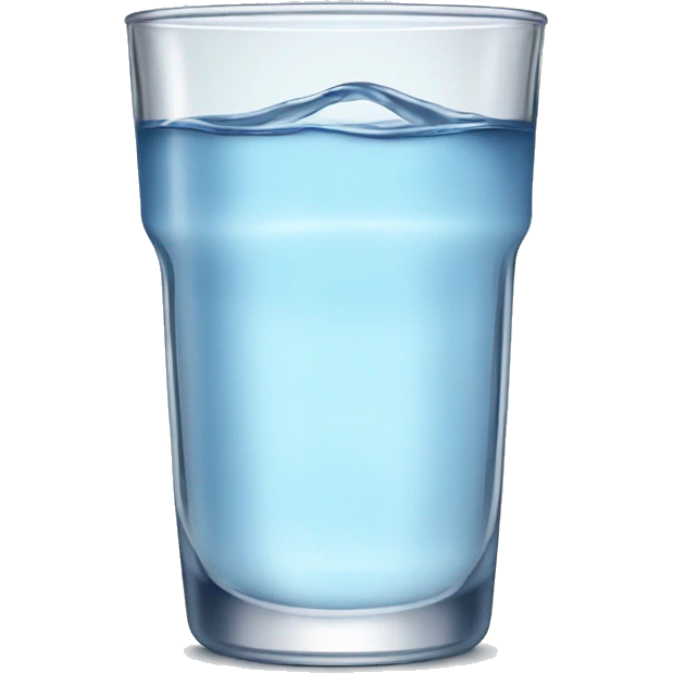 Glass of water with no bubbles emoji