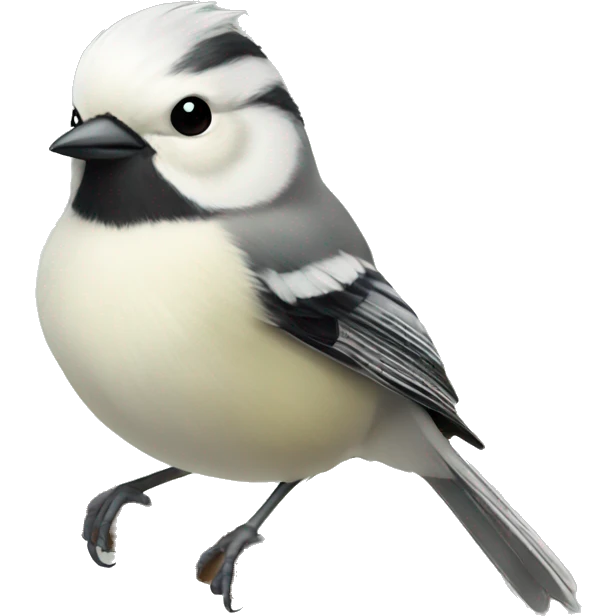 white tit bird emoji
