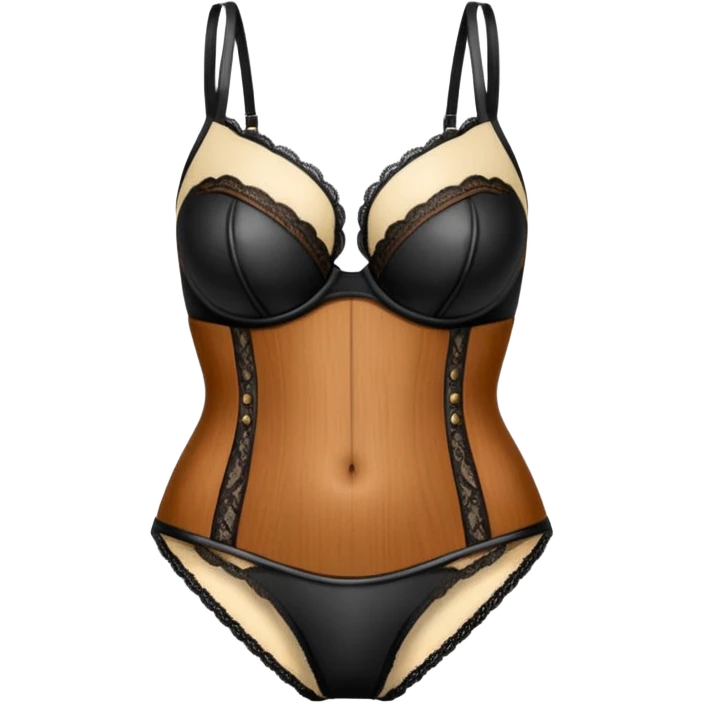 Lingerie made of wood and leather  emoji